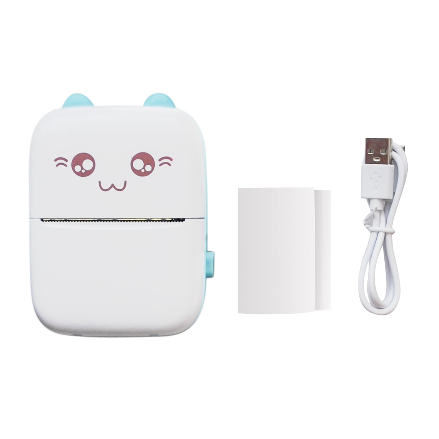 Mini Photo Printer Bluetooth Wireless Smart Printer With 1 Roll Printing Paper Compatible With iOS And Android