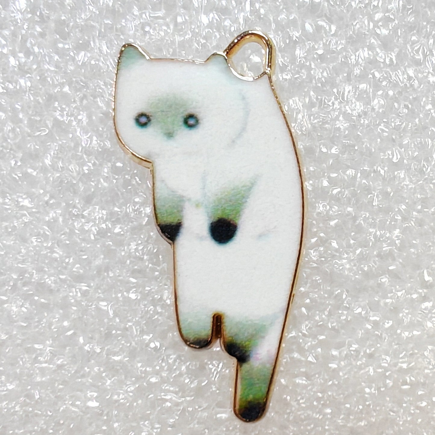 Lazy Cat Pendant DIY For Necklace Earring Keychain or Phone Charm,etc