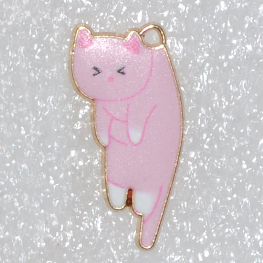 Lazy Cat Pendant DIY For Necklace Earring Keychain or Phone Charm,etc