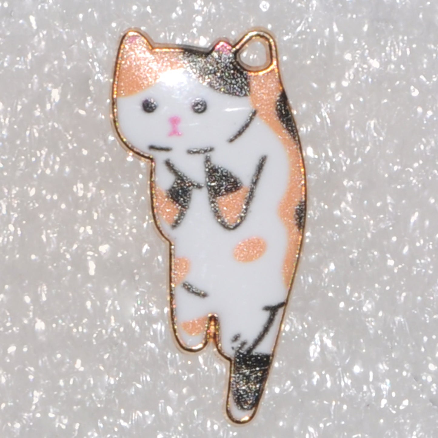 Lazy Cat Pendant DIY For Necklace Earring Keychain or Phone Charm,etc